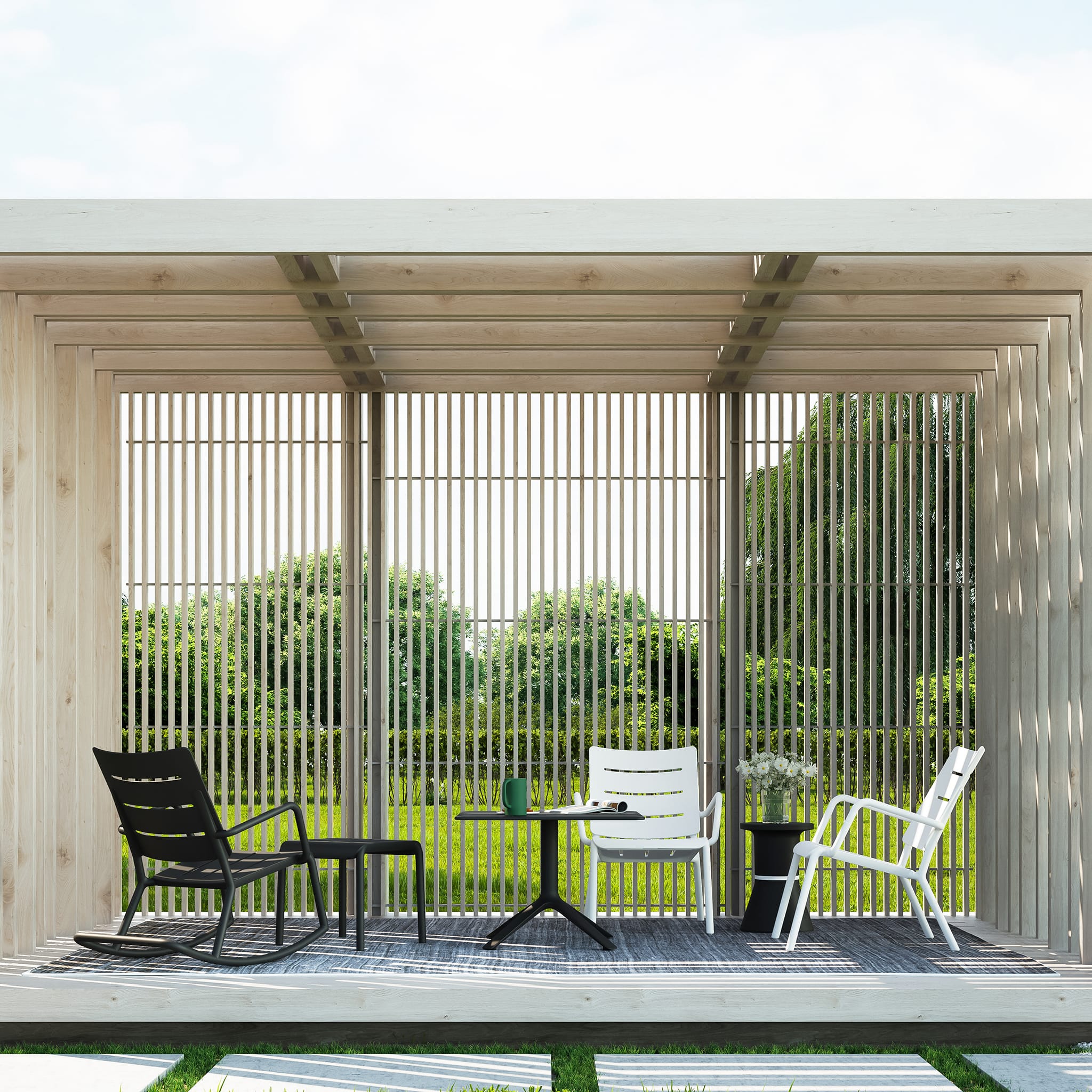 OUTO Rocking Chair Indoor & Outdoor Use