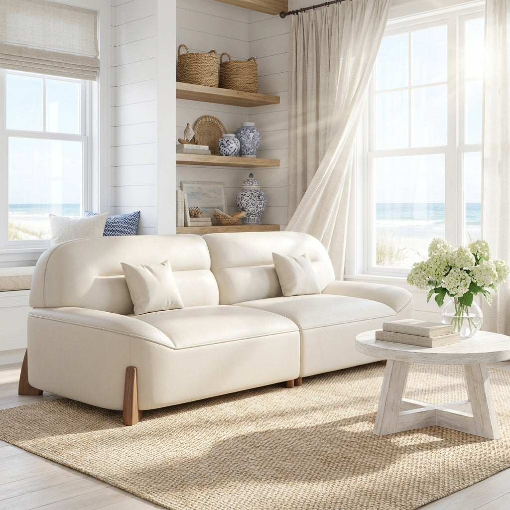 The Postdam Scratch-Resistant Leather Sofa
