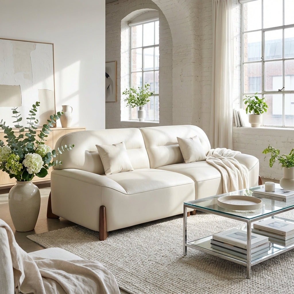 The Postdam Scratch-Resistant Leather Sofa