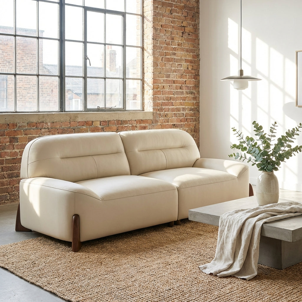 The Postdam Scratch-Resistant Leather Sofa