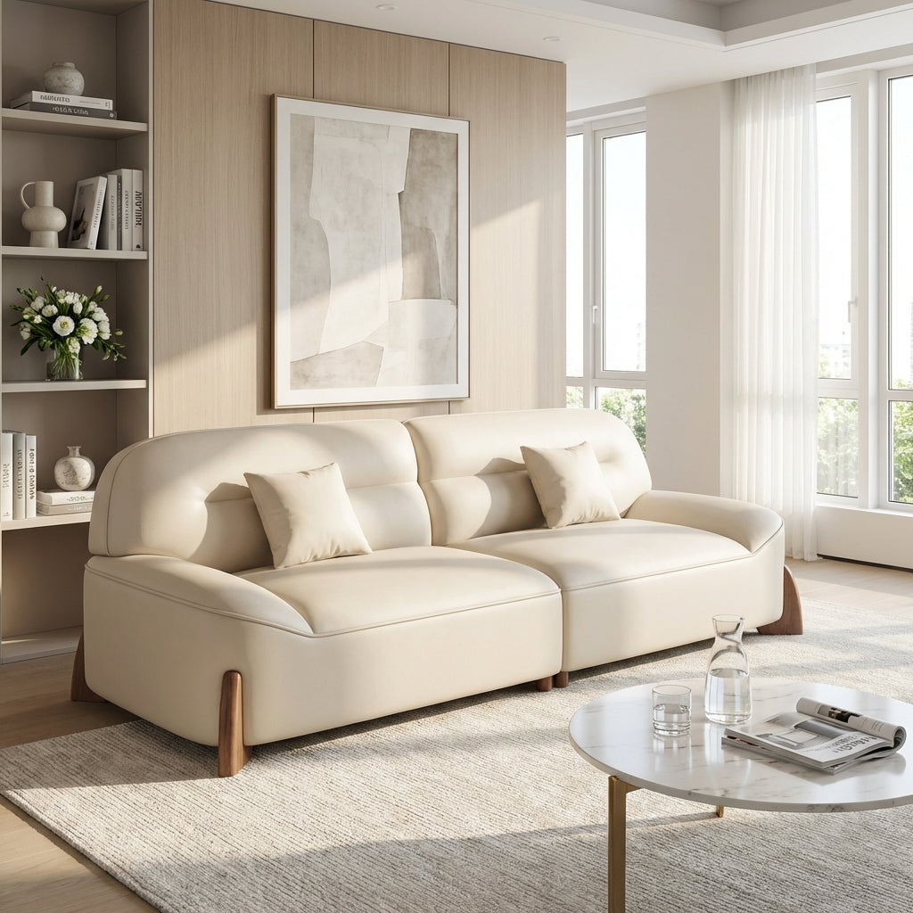 The Postdam Scratch-Resistant Leather Sofa