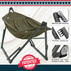 Tranquillo Uniki Canvas Hammock with Stand for Ultimate Relaxation