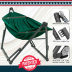 Tranquillo Uniki Canvas Hammock with Stand for Ultimate Relaxation