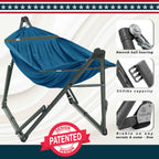 Tranquillo Uniki Canvas Hammock with Stand for Ultimate Relaxation