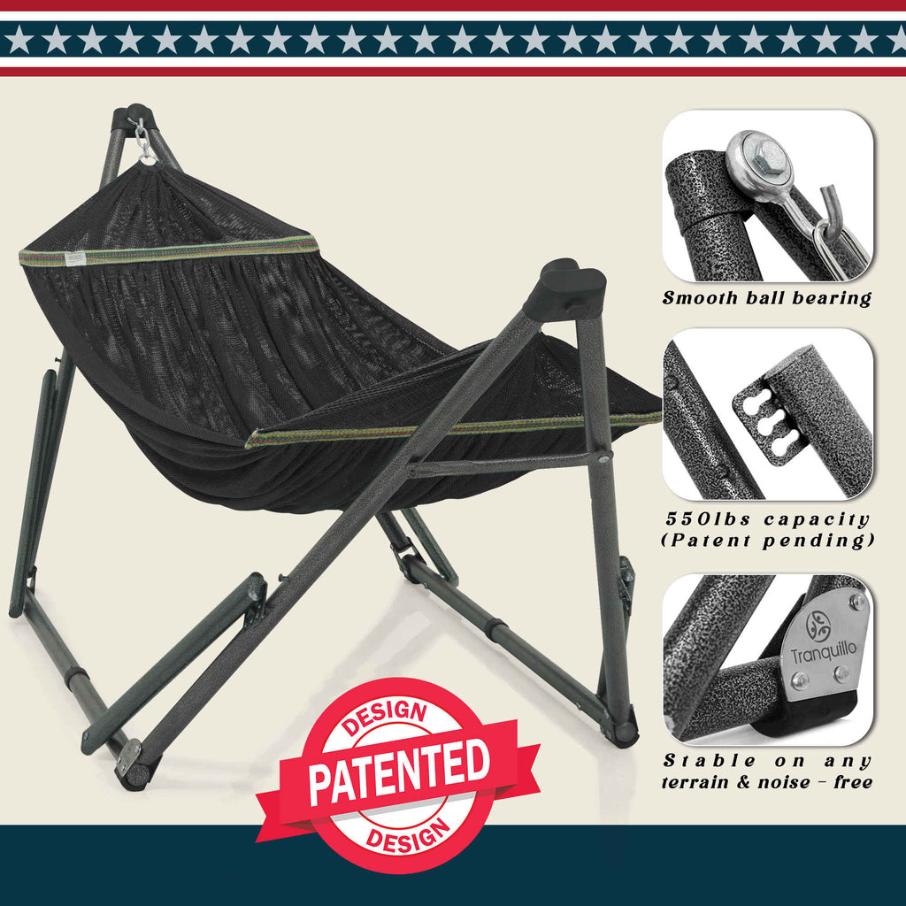 Tranquillo Uniki Collapsible Hammock Stand for Ultimate Relaxation