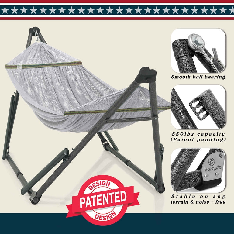 Tranquillo Uniki Collapsible Hammock Stand for Ultimate Relaxation