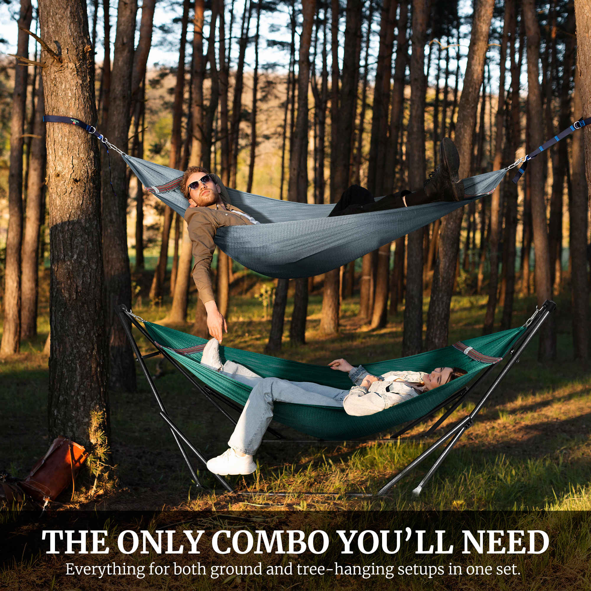 Tranquillo Comfort Set Original Hammock Stand for Ultimate Relaxation