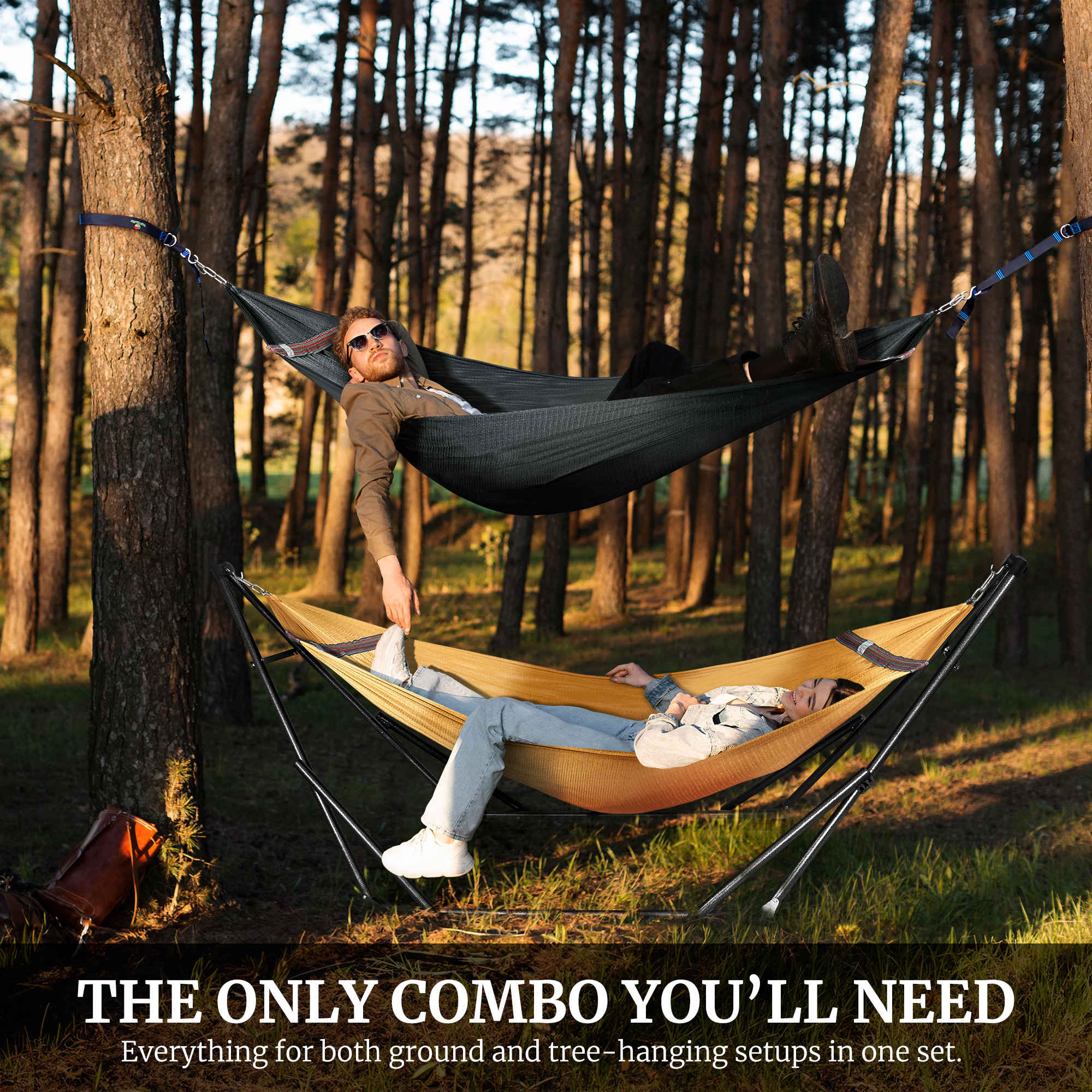 Tranquillo Comfort Set Original Hammock Stand for Ultimate Relaxation