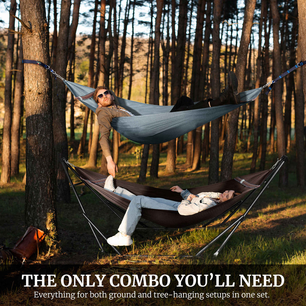 Tranquillo Comfort Set Original Hammock Stand for Ultimate Relaxation