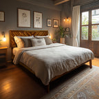 Acacia Sierra Deluxe Solid Wood Bed Frame