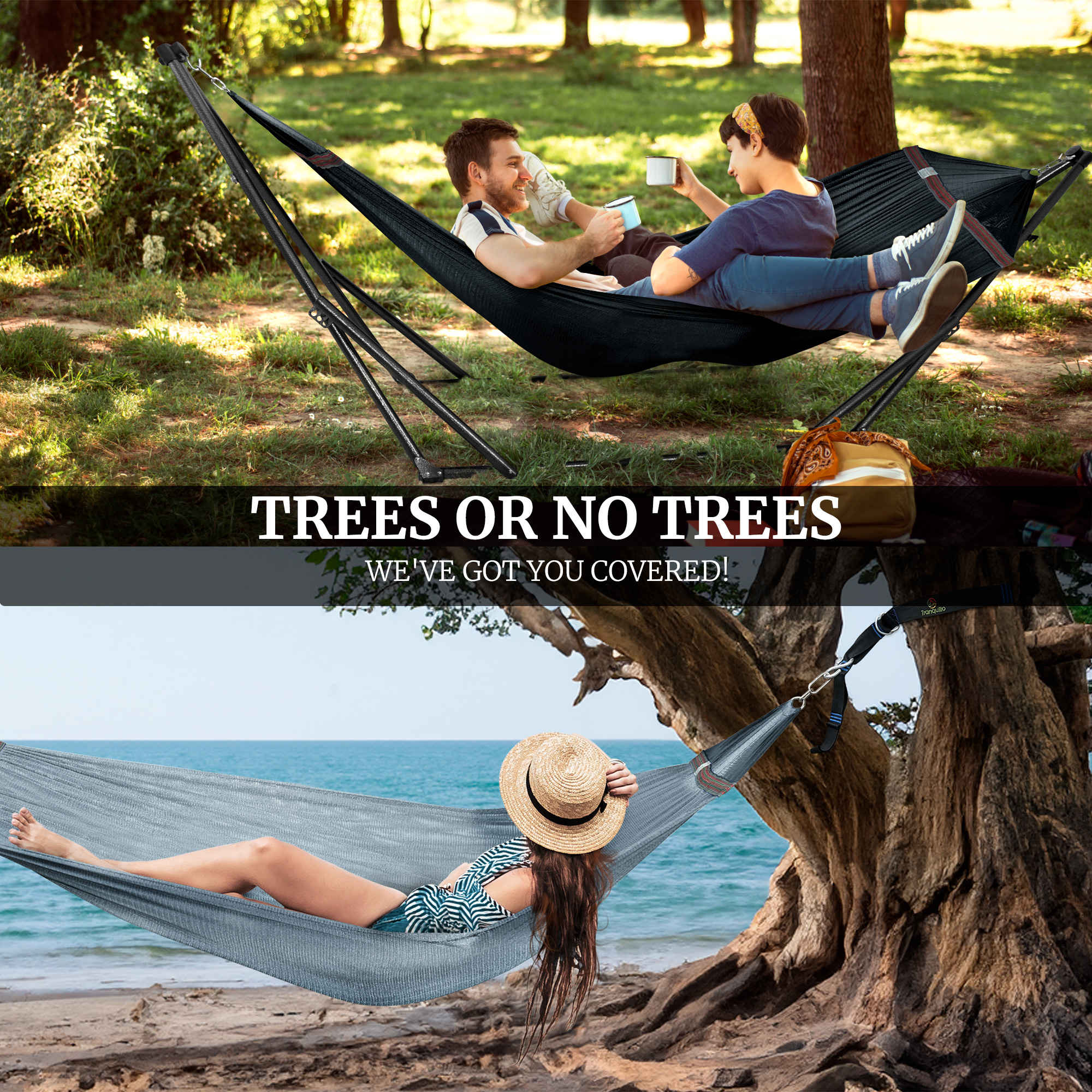 Tranquillo Comfort Set Original Hammock Stand for Ultimate Relaxation