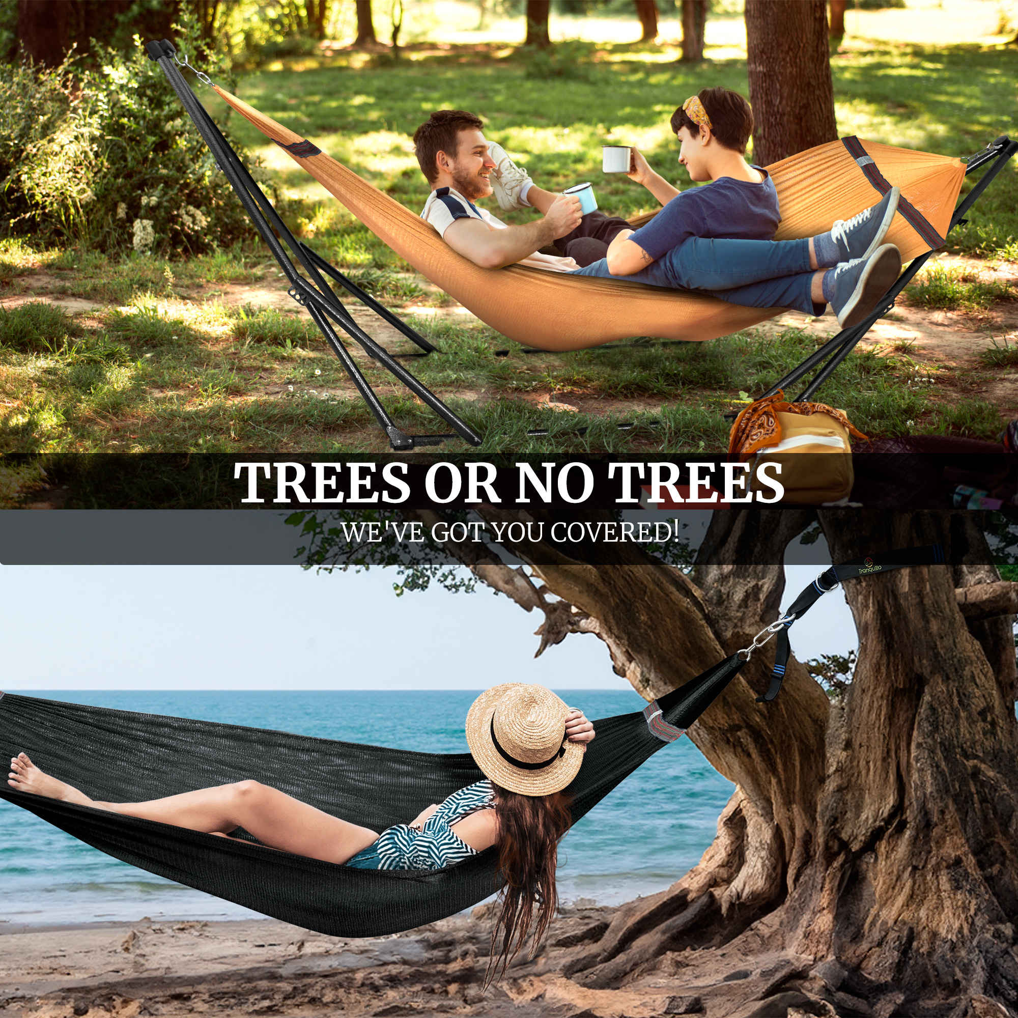 Tranquillo Comfort Set Original Hammock Stand for Ultimate Relaxation