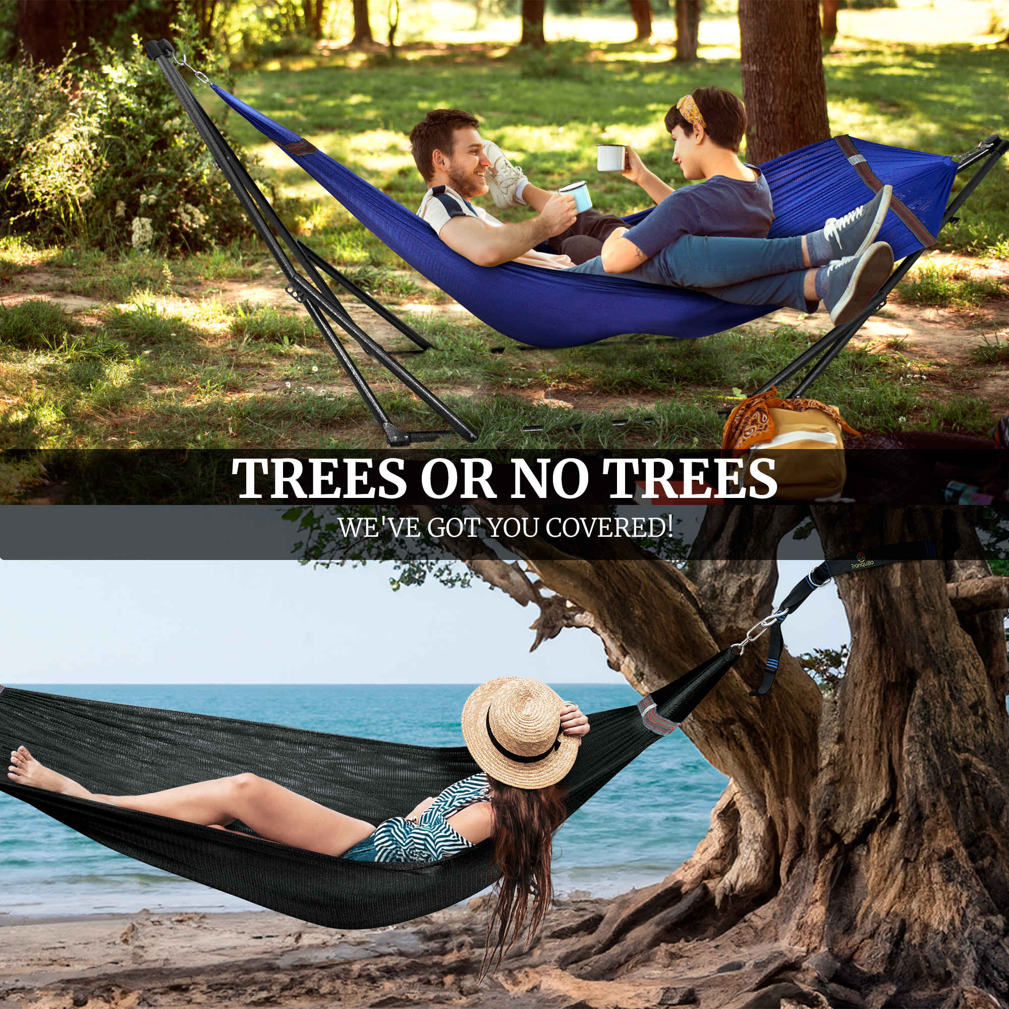 Tranquillo Comfort Set Original Hammock Stand for Ultimate Relaxation