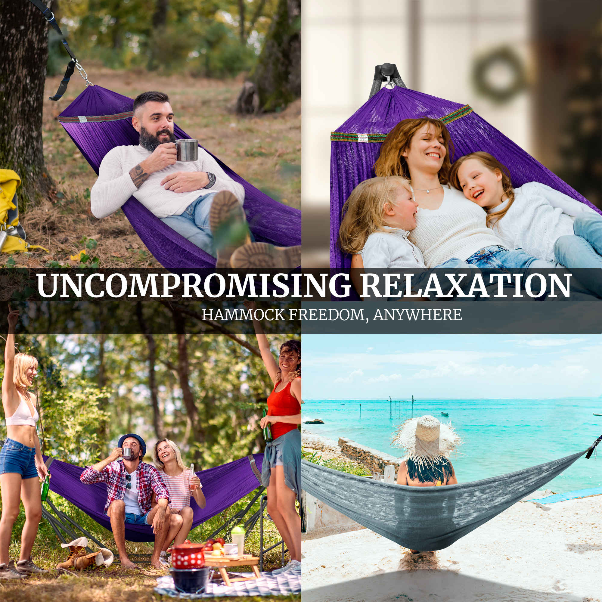 Tranquillo Comfort Set Original Hammock Stand for Ultimate Relaxation