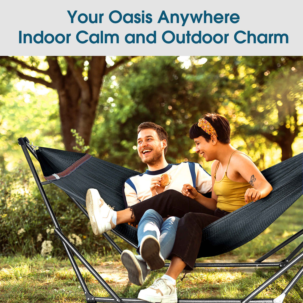 Tranquillo Original Collapsible Hammock with Stand for Ultimate Relaxation