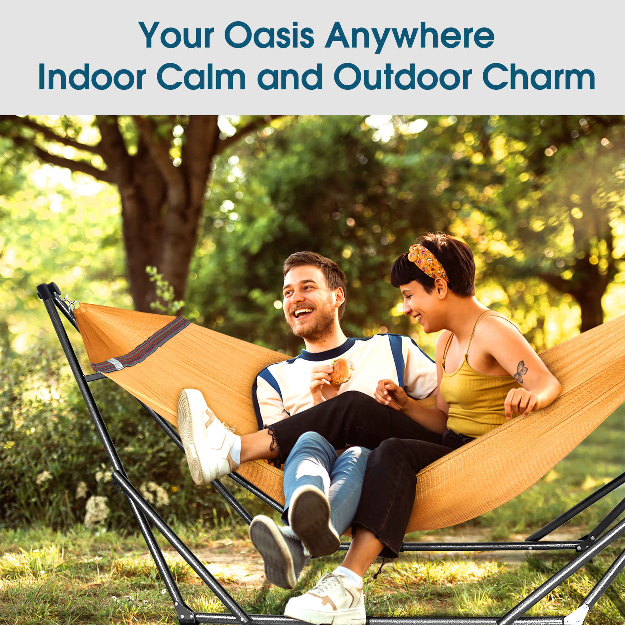 Tranquillo Original Collapsible Hammock with Stand for Ultimate Relaxation