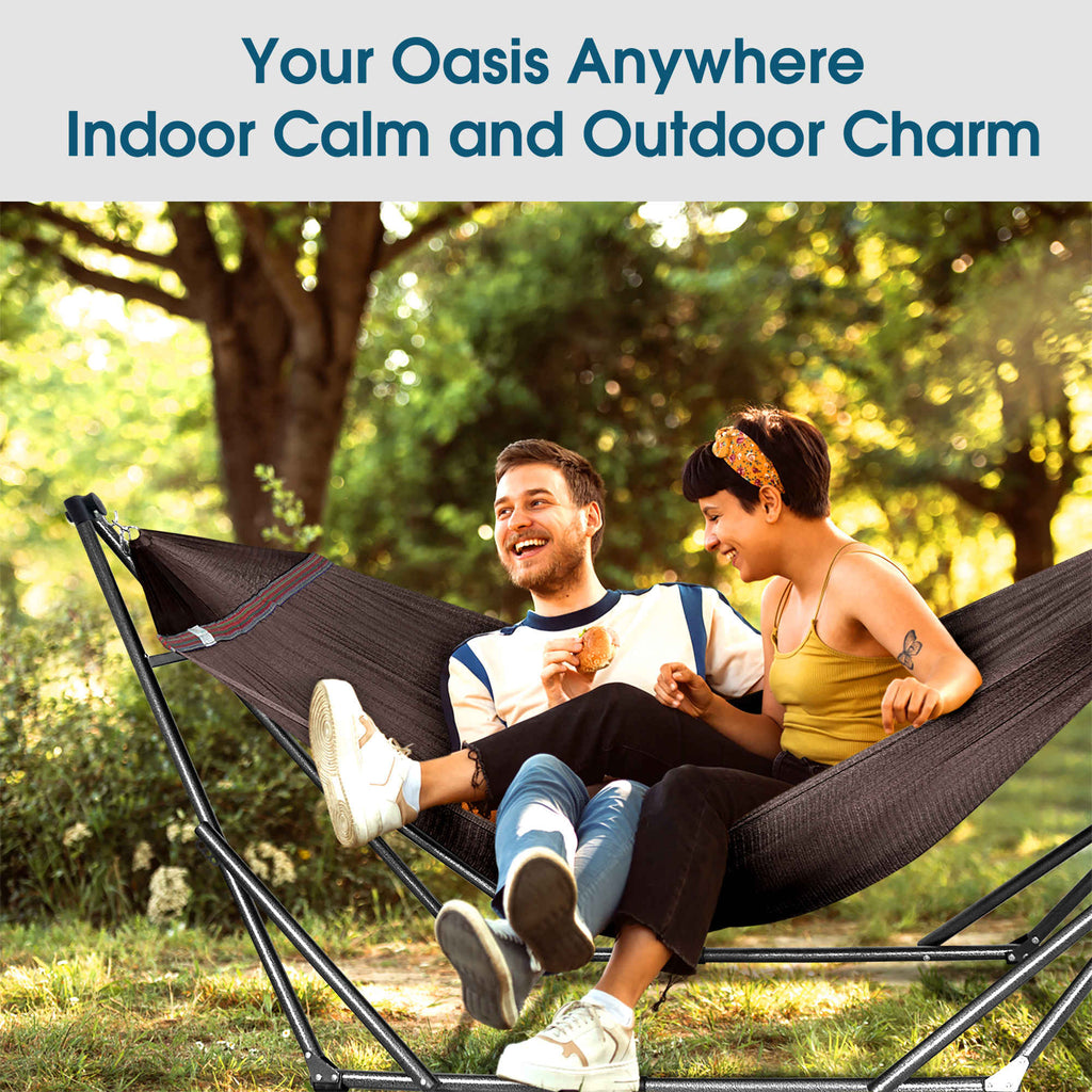 Tranquillo Original Collapsible Hammock with Stand for Ultimate Relaxation