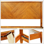 Rorns Panthera Platform Bed Frame With Headboard for Ultimate Comfort