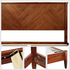 Rorns Panthera Platform Bed Frame With Headboard for Ultimate Comfort