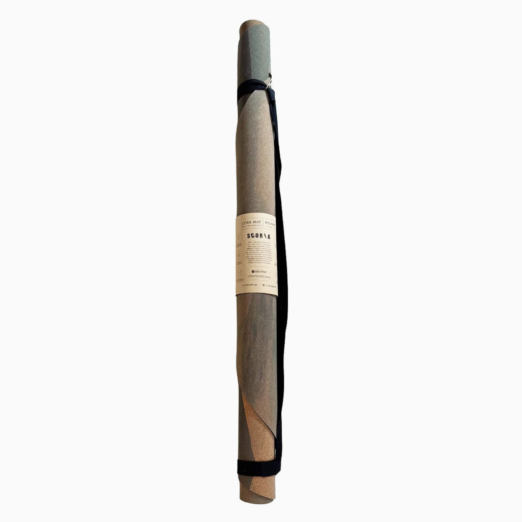 Soft Skies Round Cork Yoga Mat | Multi-use | 53" dia
