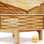 Acacia Elara Nightstand with 2 Drawers - Stylish Storage Solution