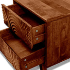 Acacia Harmony Nightstand with 2 Drawers for Elegant Bedroom Storage