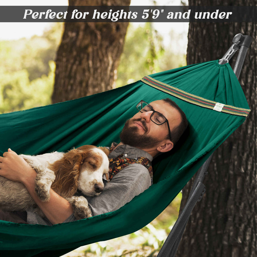 Tranquillo Uniki Canvas Hammock with Stand for Ultimate Relaxation