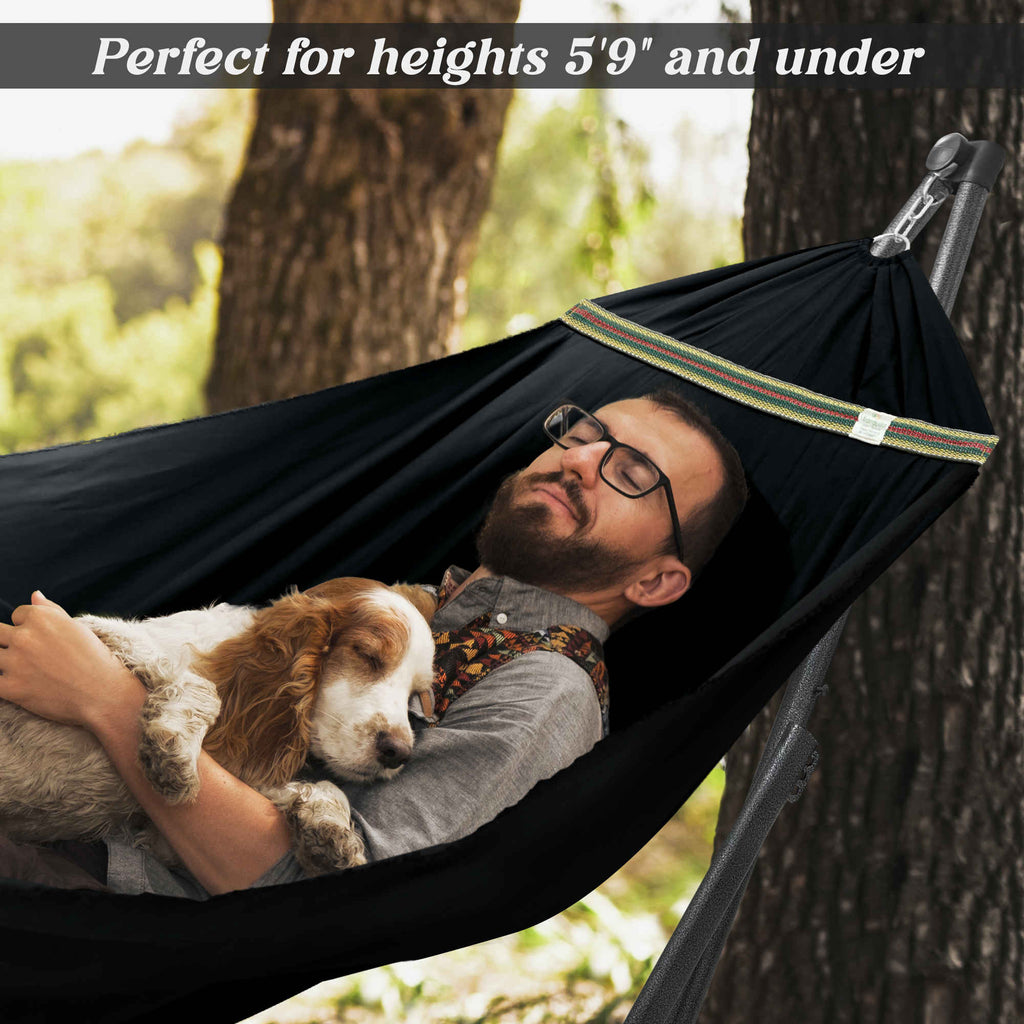 Tranquillo Uniki Canvas Hammock with Stand for Ultimate Relaxation