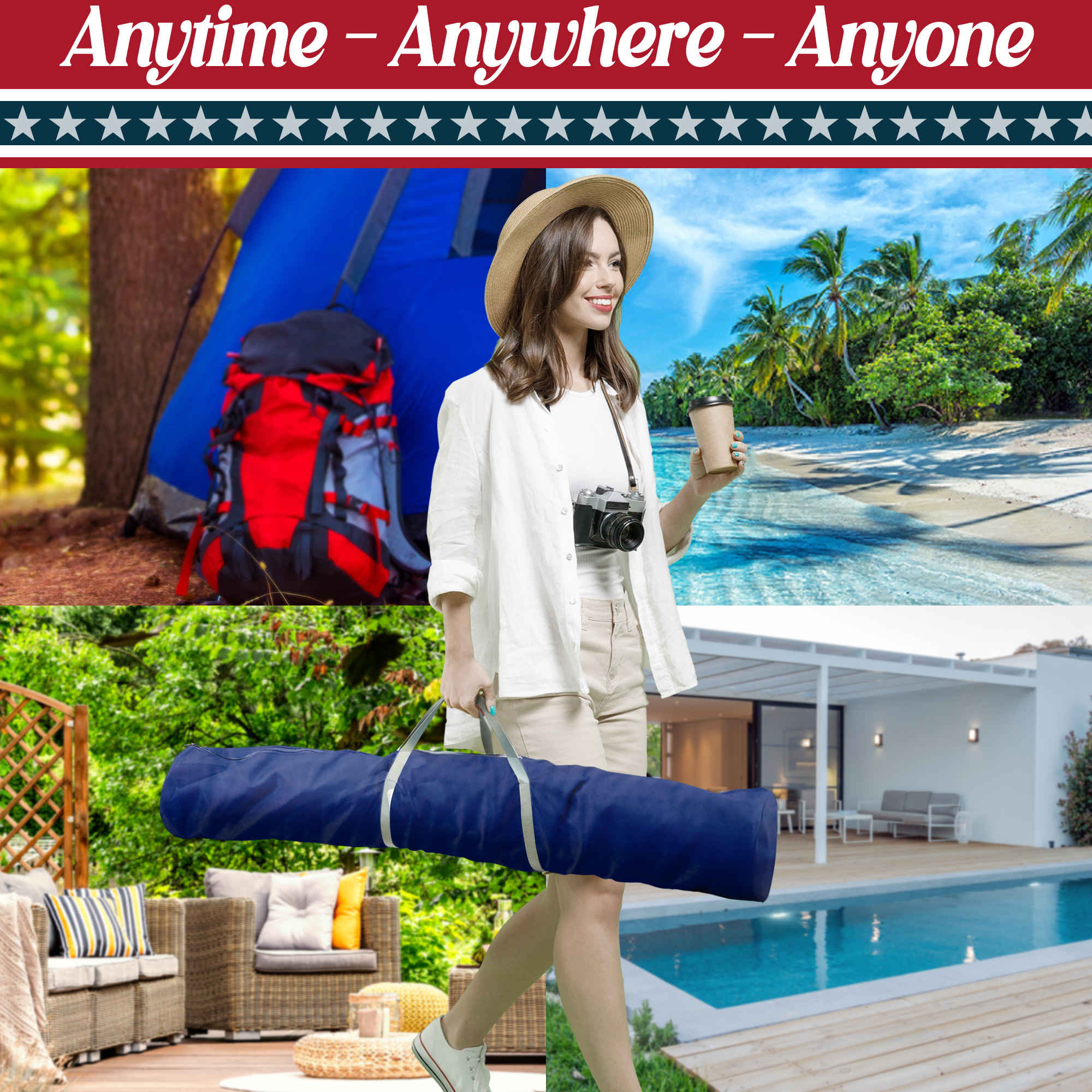 Tranquillo Uniki Collapsible Hammock Stand for Ultimate Relaxation