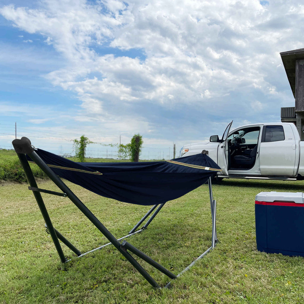 Tranquillo Uniki Canvas Hammock with Stand for Ultimate Relaxation