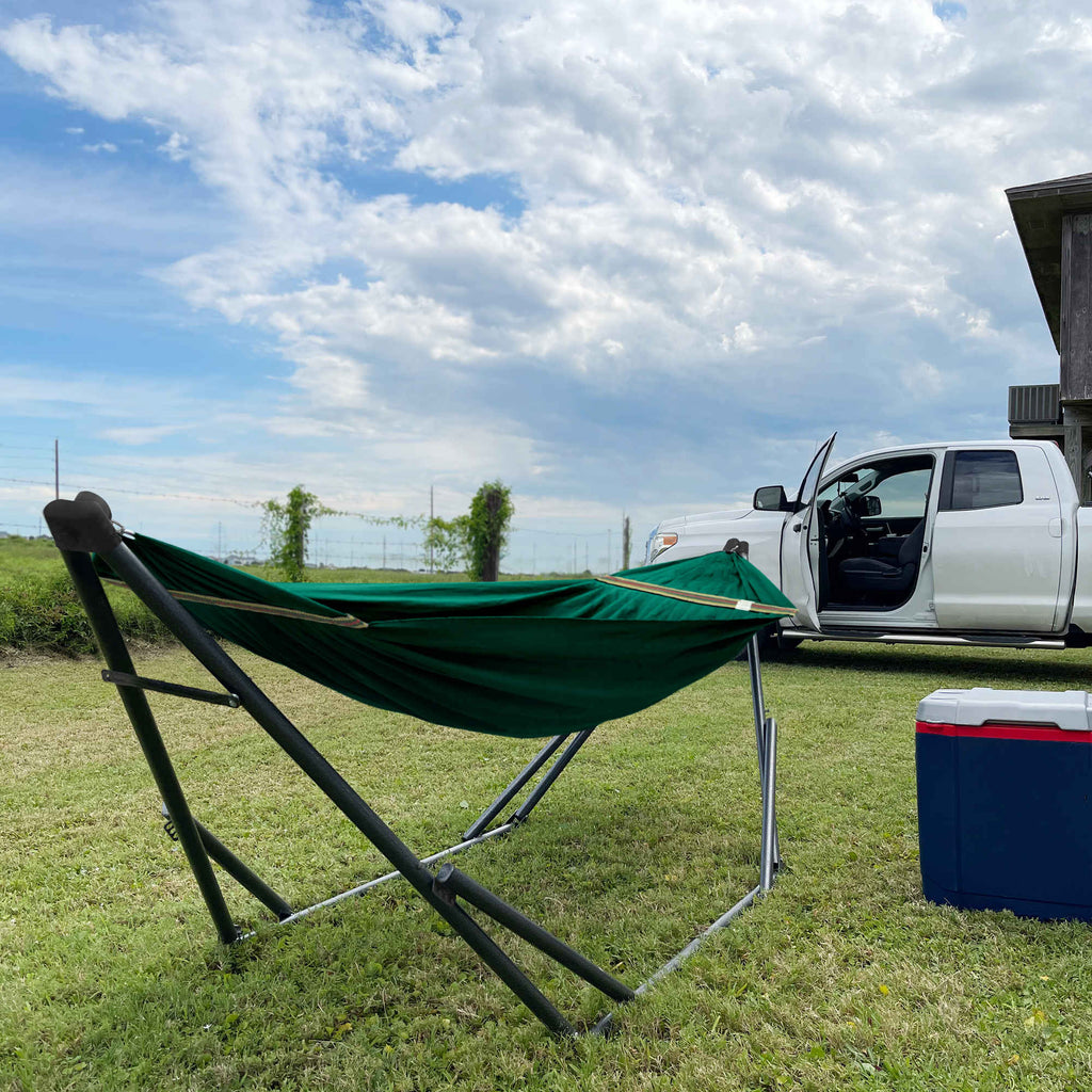 Tranquillo Uniki Canvas Hammock with Stand for Ultimate Relaxation