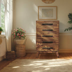 Acacia Linea Solid Wood Dresser for Timeless Elegance