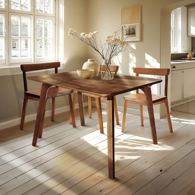 Acacia Verve 48" Solid Wood Dining Table - Ideal Kitchen Table for 4