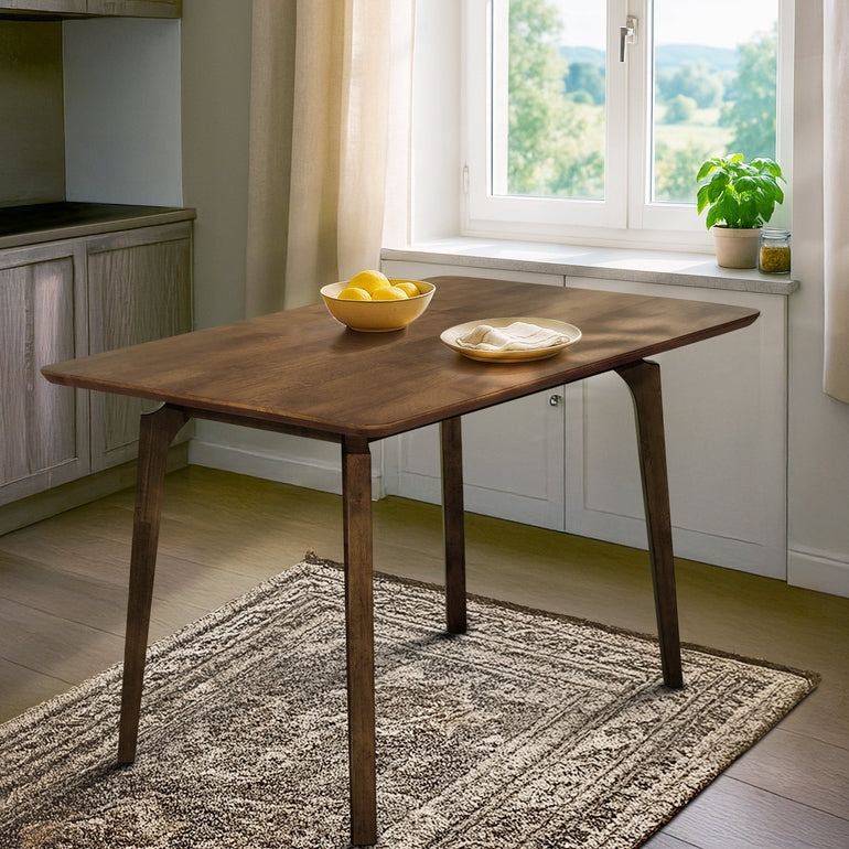 Acacia Verve 48" Solid Wood Dining Table - Ideal Kitchen Table for 4