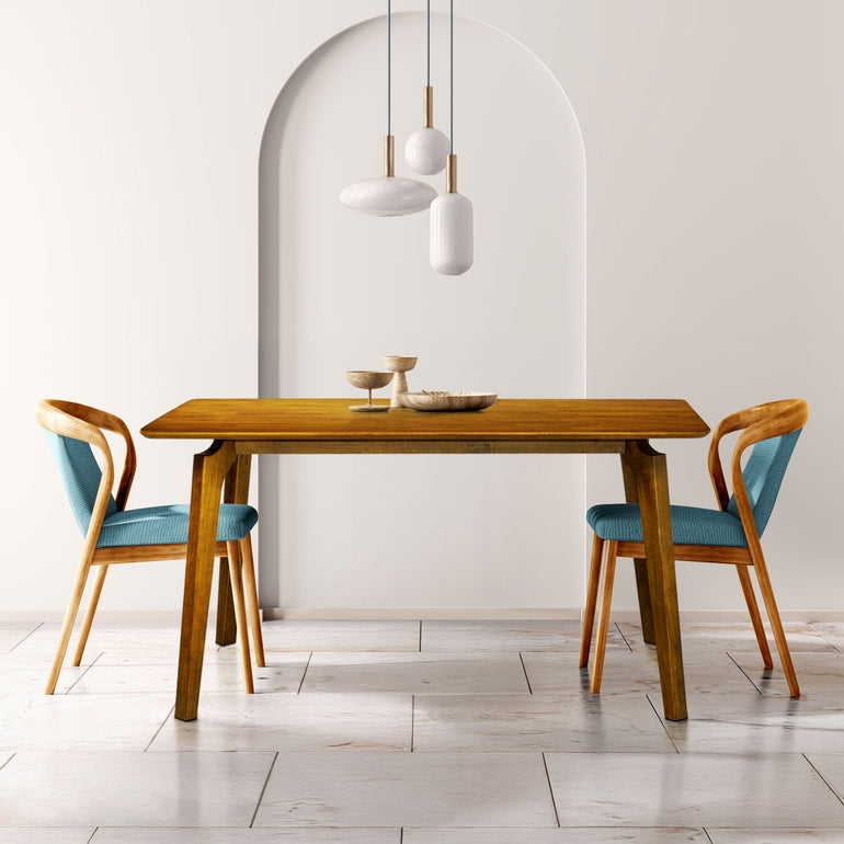 Acacia Verve 48" Solid Wood Dining Table - Ideal Kitchen Table for 4