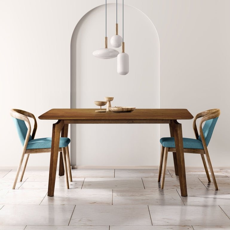 Acacia Verve 48" Solid Wood Dining Table - Ideal Kitchen Table for 4