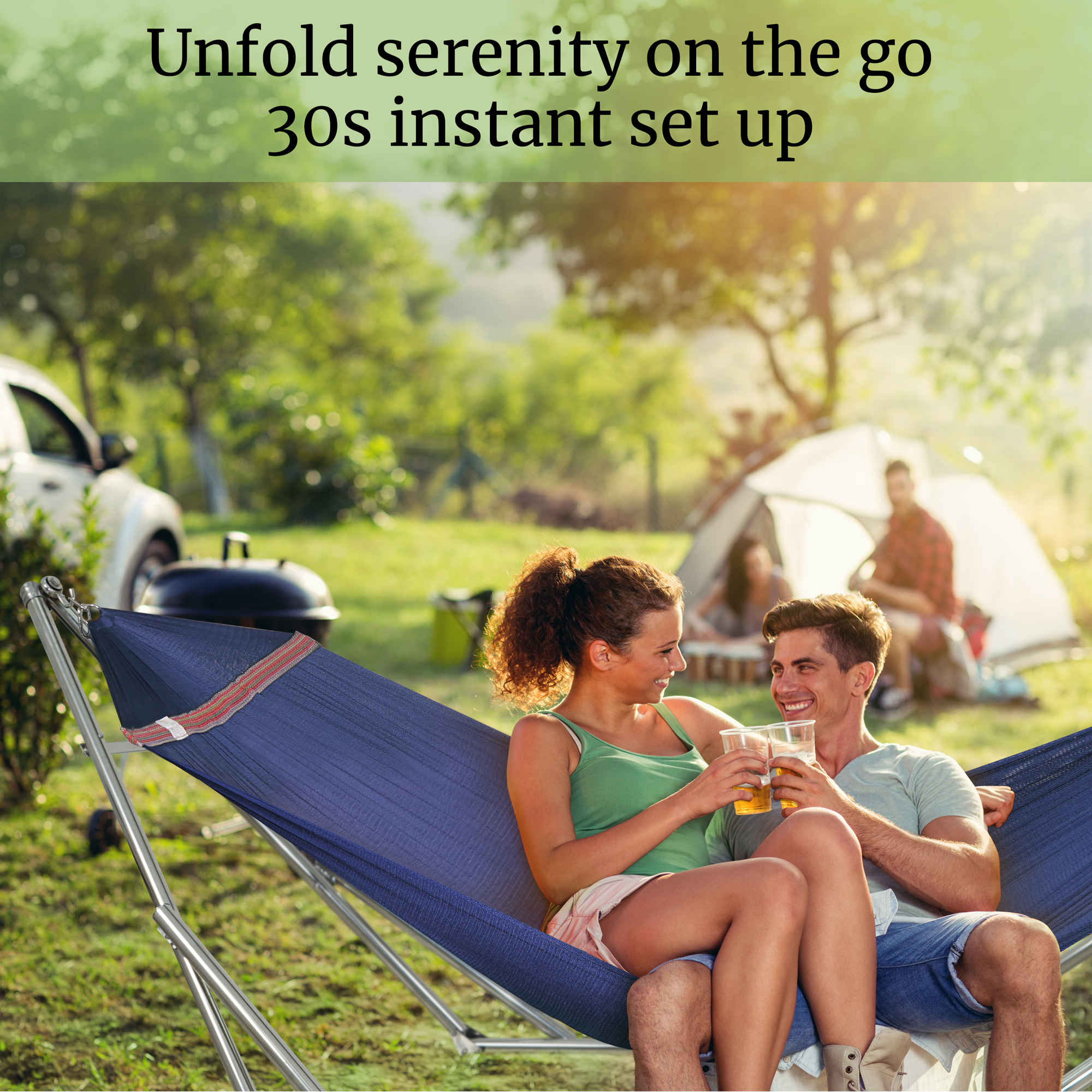 Tranquillo Universal Stainless Steel Hammock Stand for Ultimate Relaxation