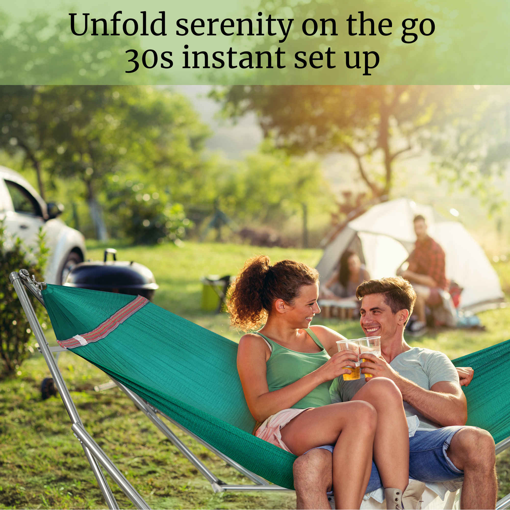 Tranquillo Universal Stainless Steel Hammock Stand for Ultimate Relaxation