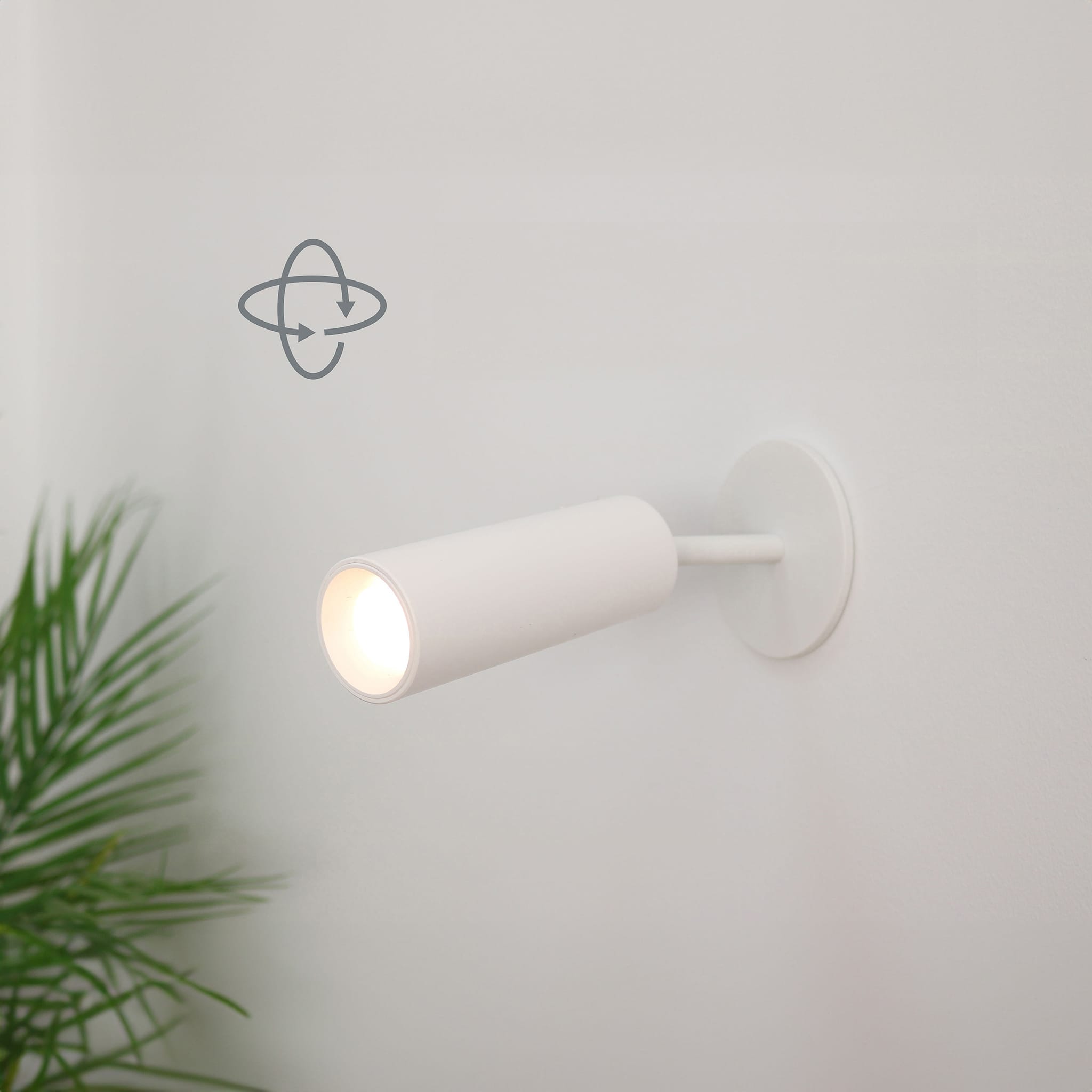 Roll Wall-Mounted Rechargeable Lamp