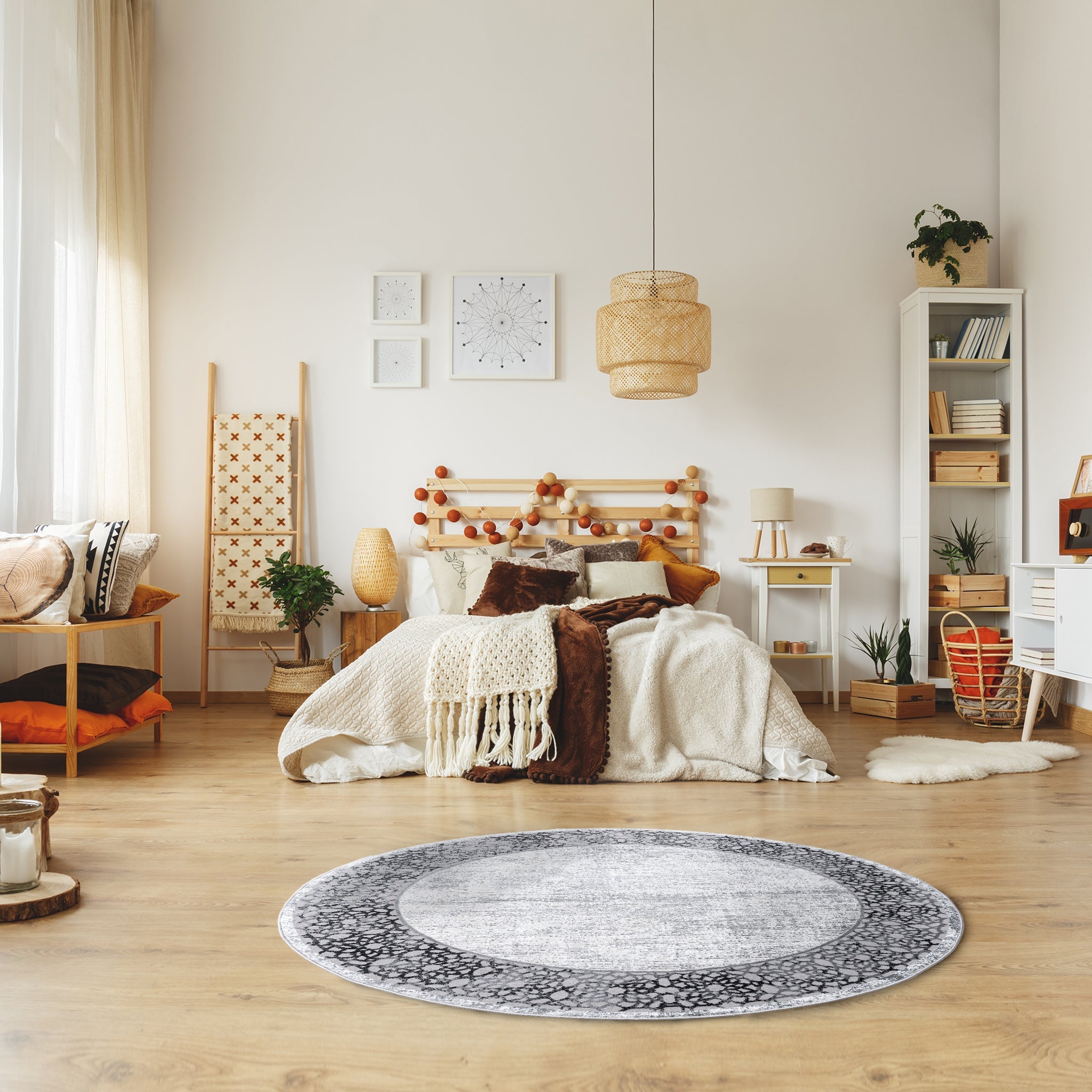 Portfolio Grey Mandala Rug