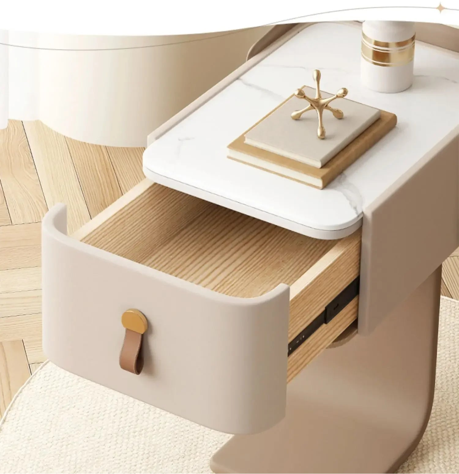Vallon Pedestal Nightstand