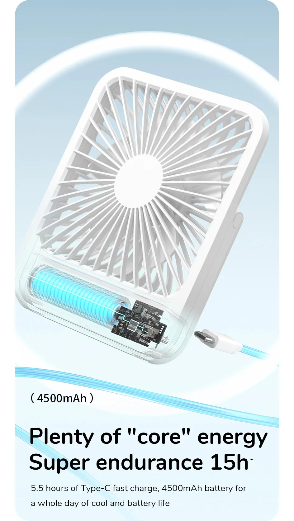 Sleek Desk Fan