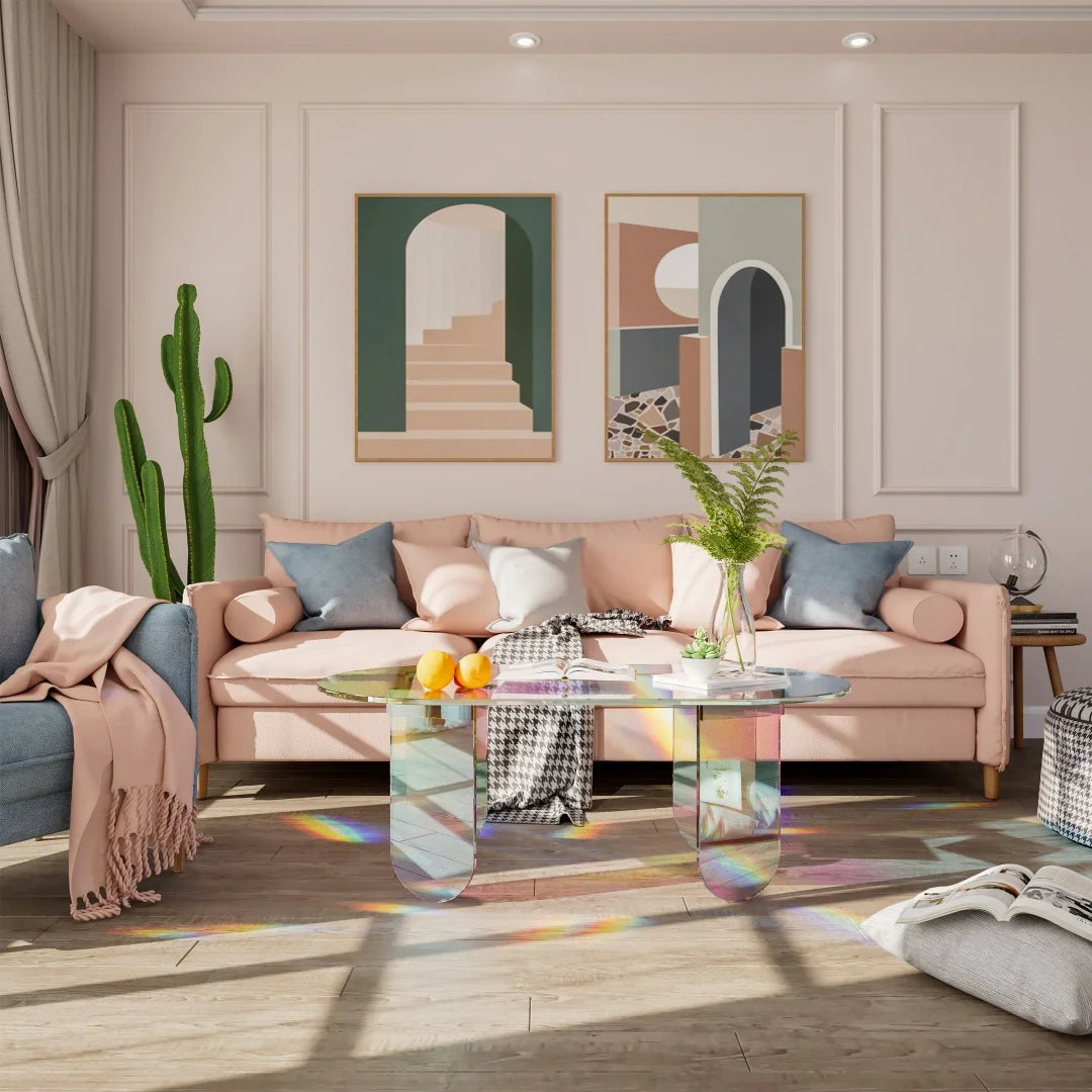 Iridescent Acrylic Coffee Table