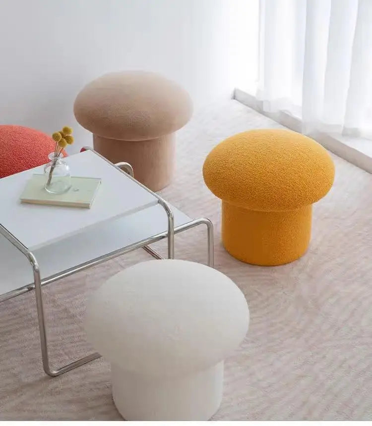 Bouclé Pouf Champignon