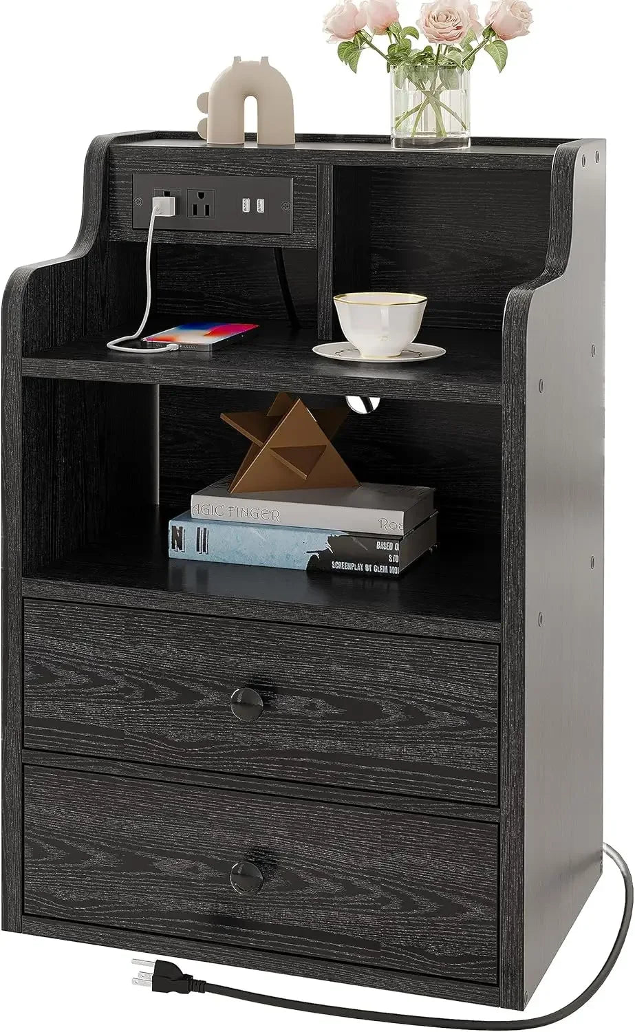 Smart Nightstand with Charging Station