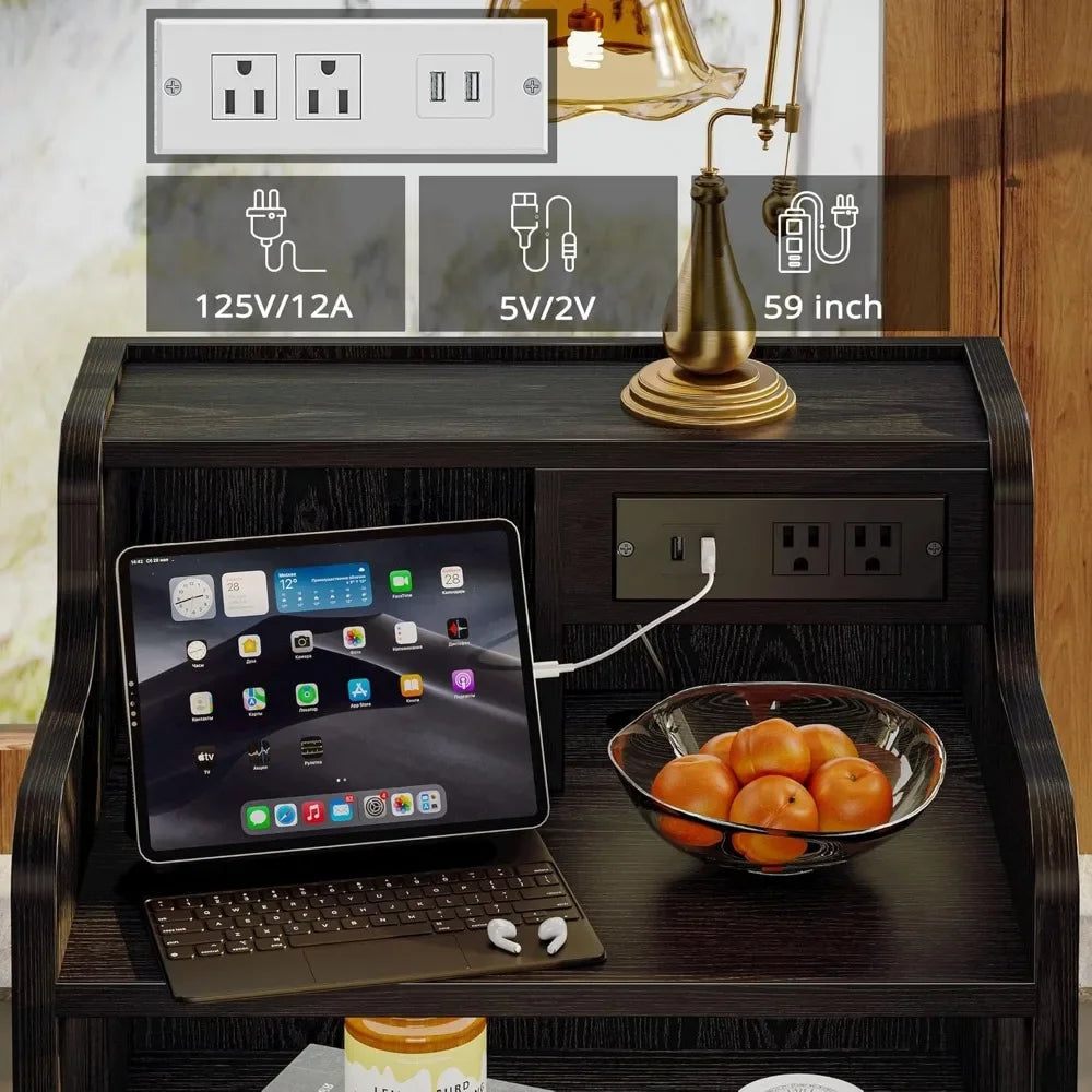 Smart Nightstand with Charging Station