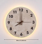 Backlit Eclipse Stone Clock
