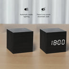 Wood Block Alarm Clock