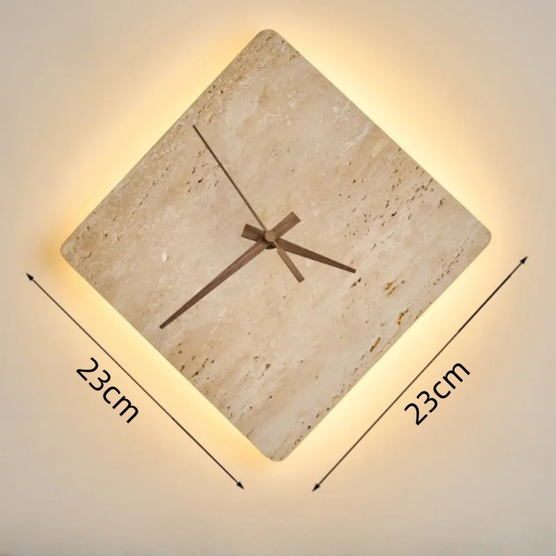 Backlit Eclipse Stone Clock