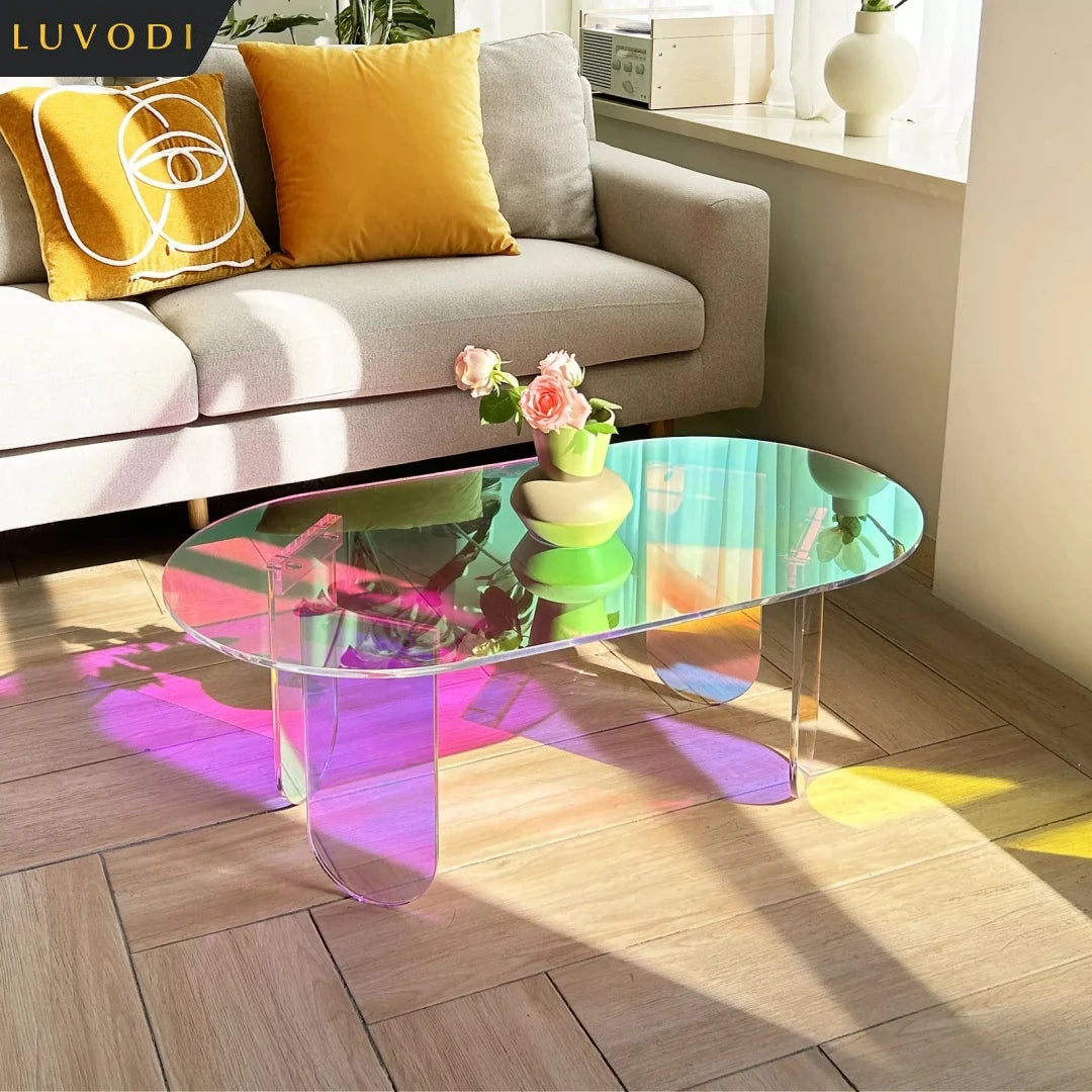 Iridescent Acrylic Coffee Table